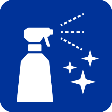 車両内のアルコール消毒・ 車内を清潔に保つ