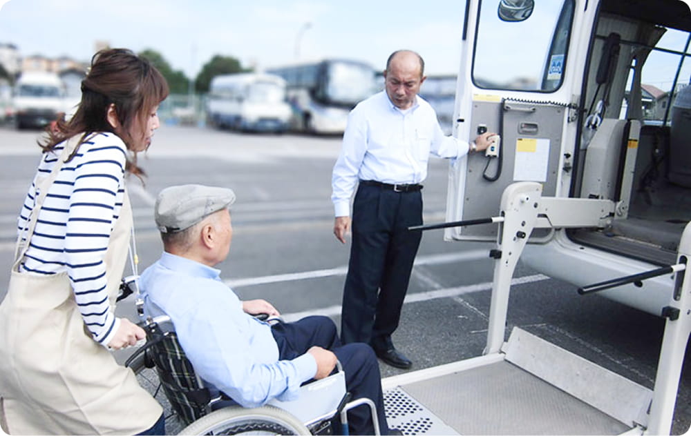 バス乗降時の研修